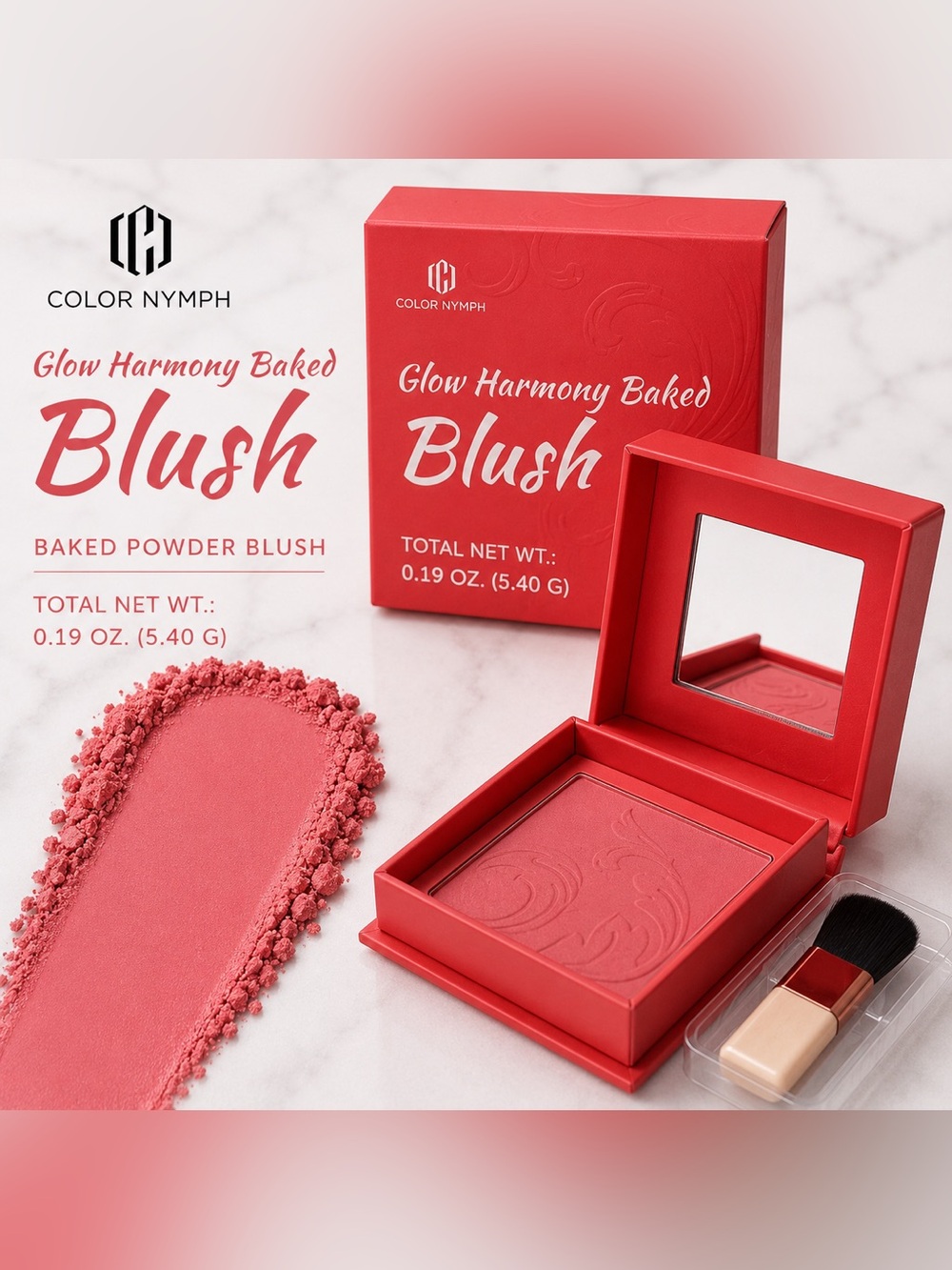 Color Nymph Glow Harmony Baked Blush 0.19 oz | New in Box